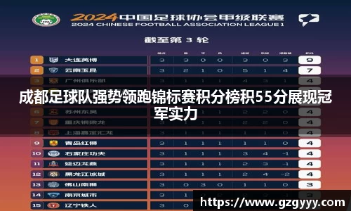 成都足球队强势领跑锦标赛积分榜积55分展现冠军实力