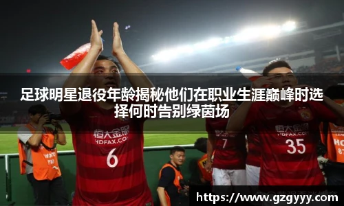 足球明星退役年龄揭秘他们在职业生涯巅峰时选择何时告别绿茵场